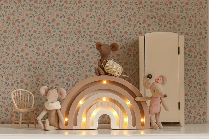 Little Lights Rainbow Mini Night Lights | Cappuccino