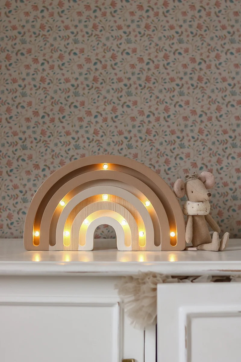 Little Lights Rainbow Mini Night Lights | Cappuccino