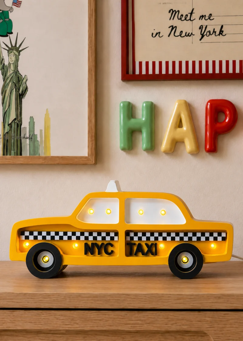 Little Lights NYC Taxi Mini Night Light | Manhattan Yellow