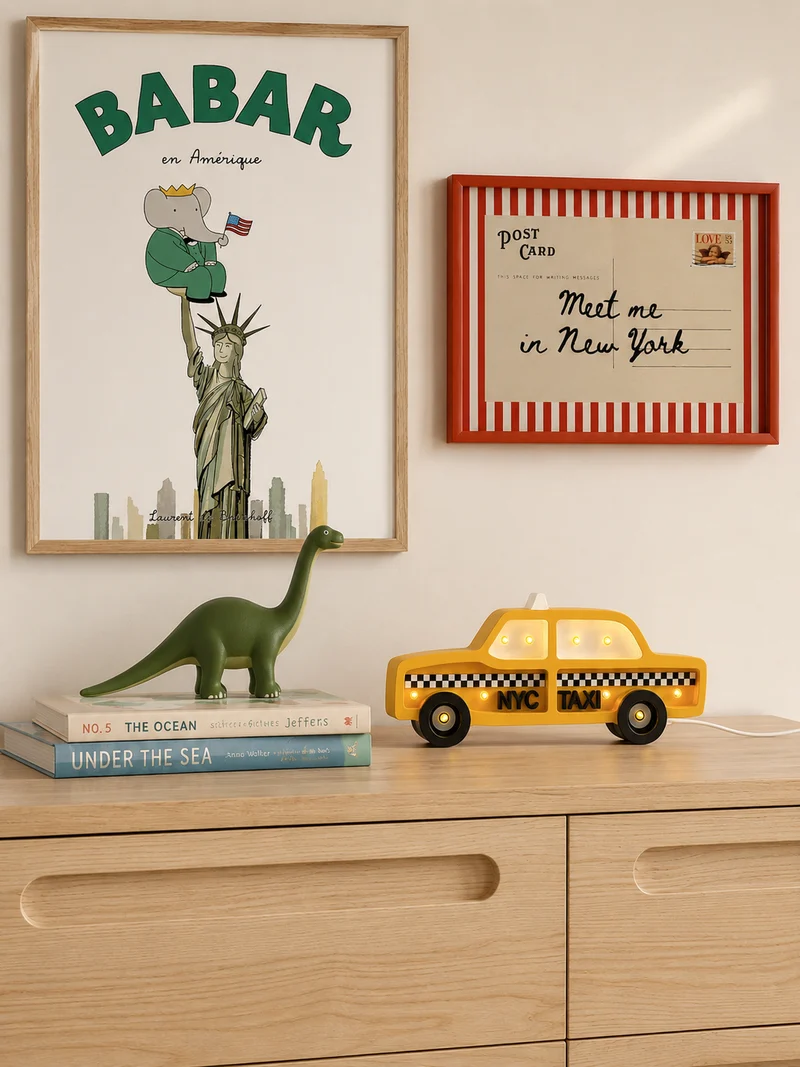 Little Lights NYC Taxi Mini Night Light | Manhattan Yellow