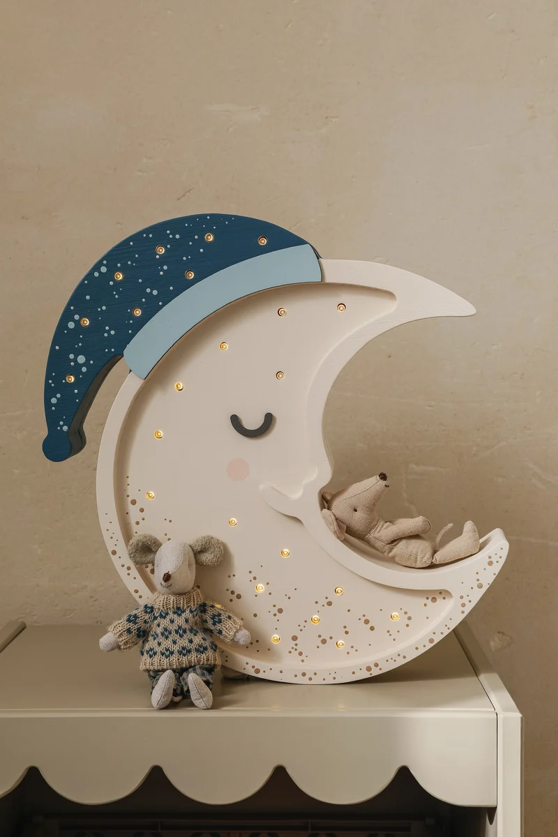 Little Lights Moon Night Light | Midnight Blue