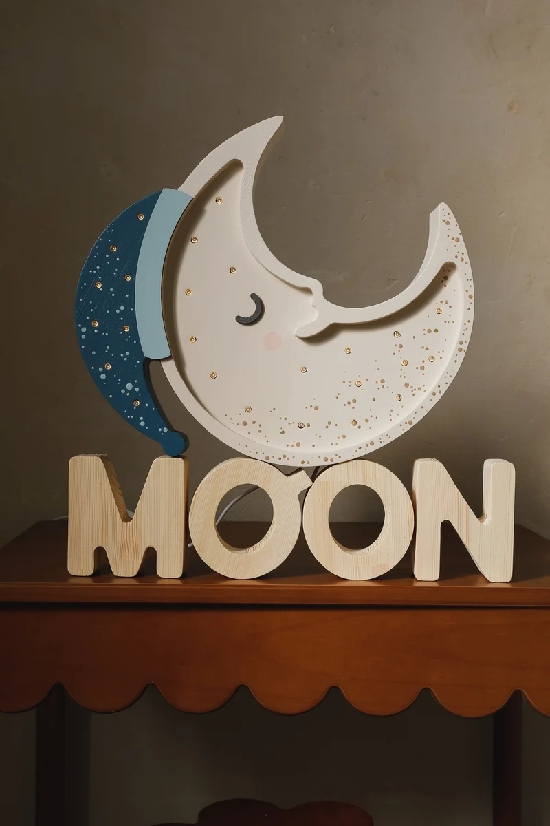 Little Lights Moon Night Light | Midnight Blue
