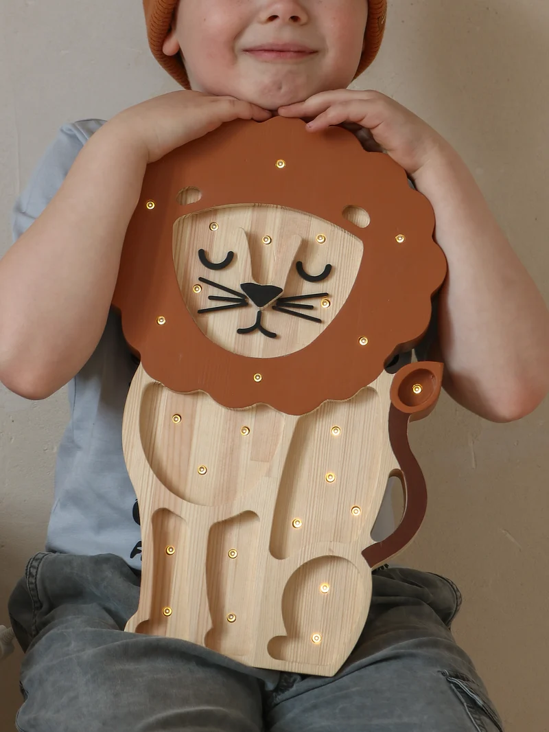 Little Lights Lion Night Light | Serengeti Wood