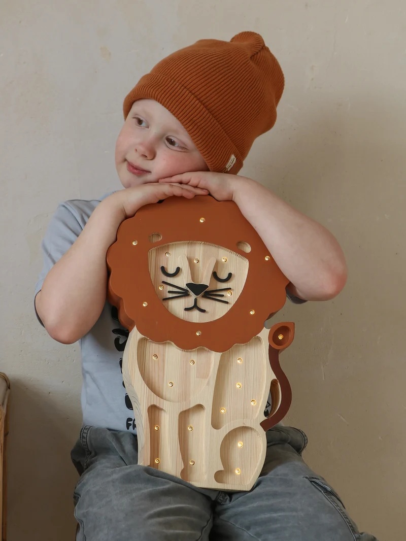 Little Lights Lion Night Light | Serengeti Wood