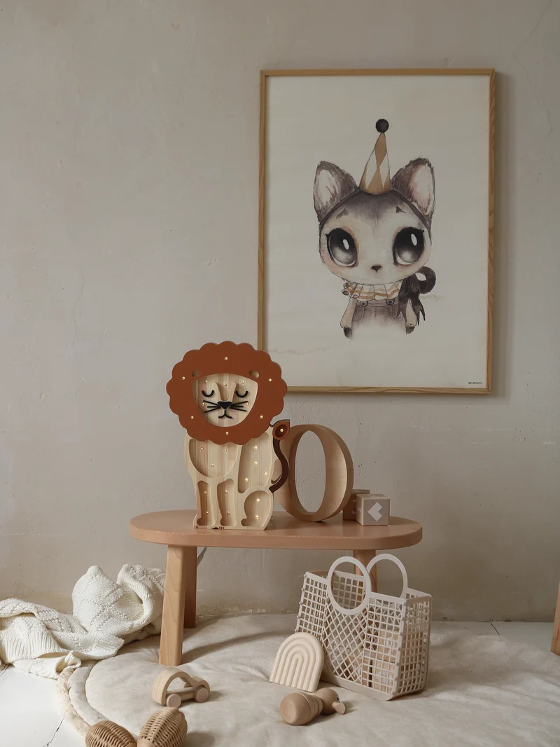 Little Lights Lion Night Light | Serengeti Wood