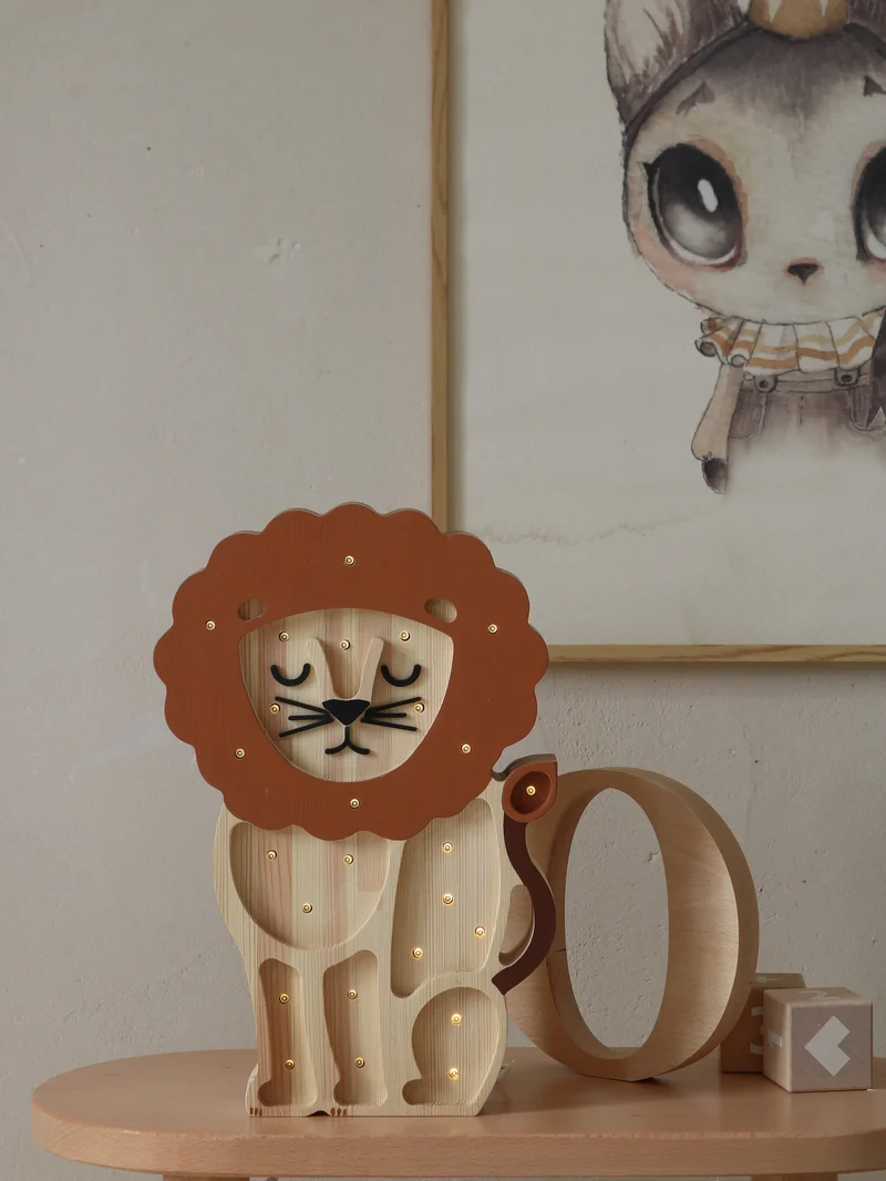 Little Lights Lion Night Light | Serengeti Wood