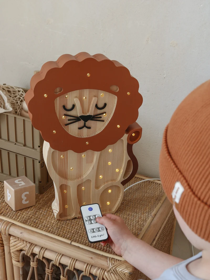Little Lights Lion Night Light | Serengeti Wood