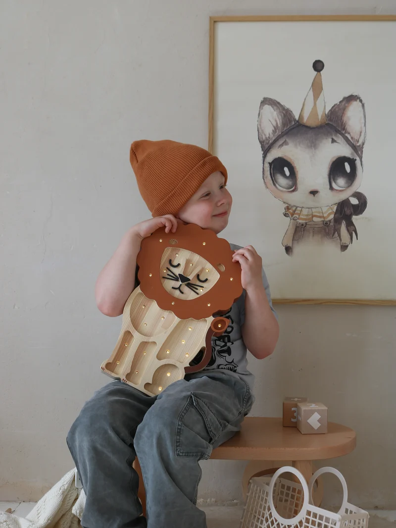 Little Lights Lion Night Light | Serengeti Wood