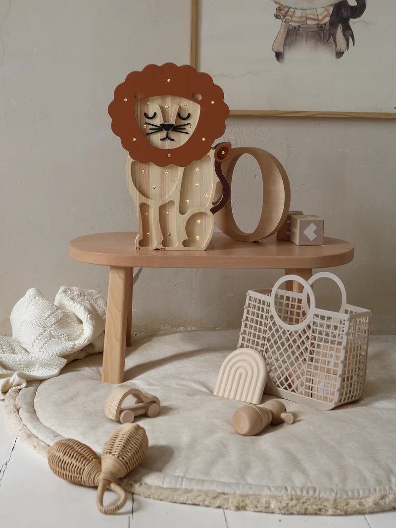 Little Lights Lion Night Light | Serengeti Wood