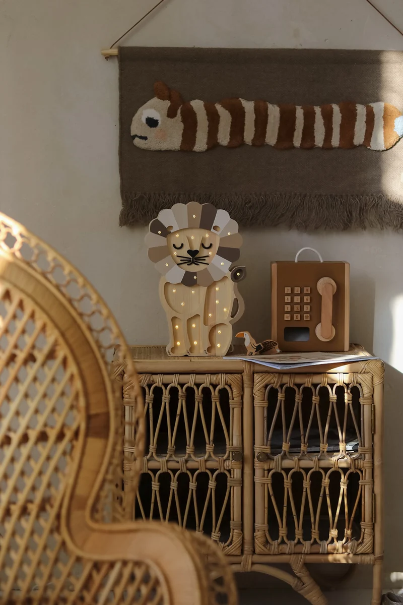 Little Lights Lion Night Light | Cappuccino Rainbow