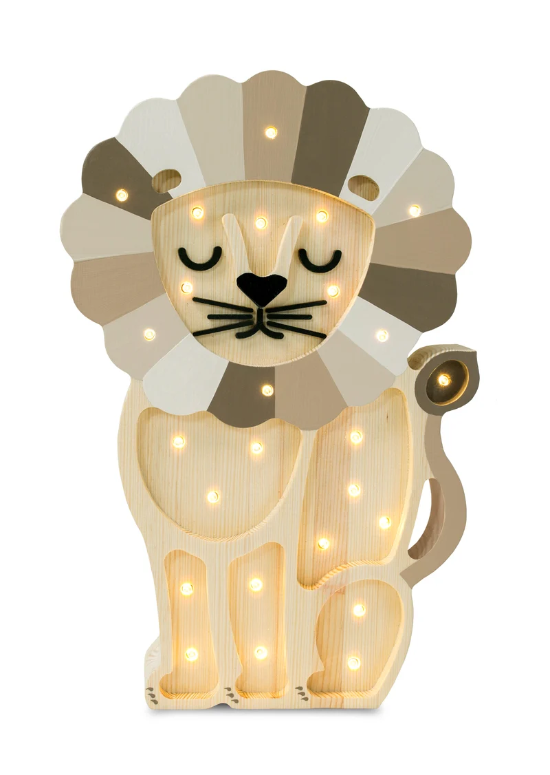 Little Lights Lion Night Light | Cappuccino Rainbow