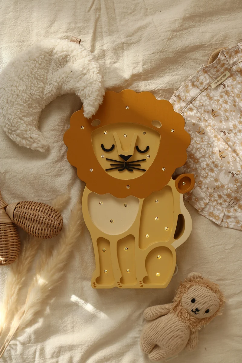 Little Lights Lion Night Light | African Yellow