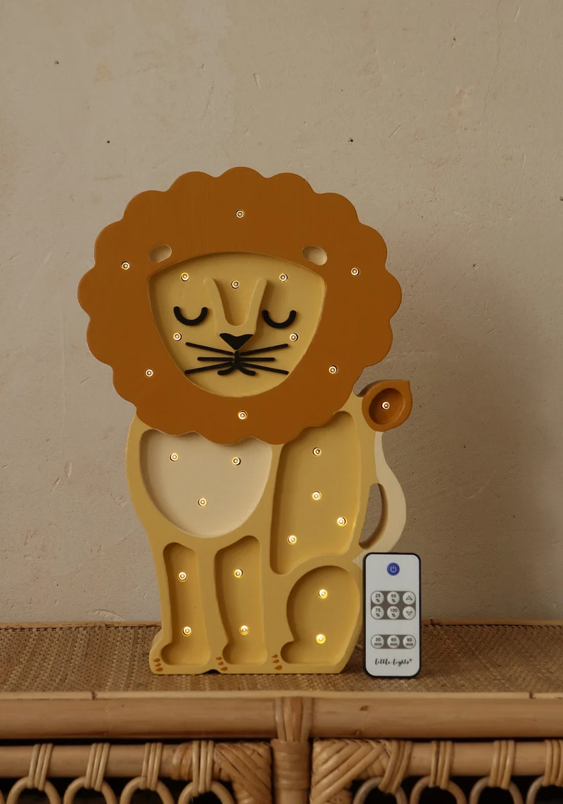 Little Lights Lion Night Light | African Yellow
