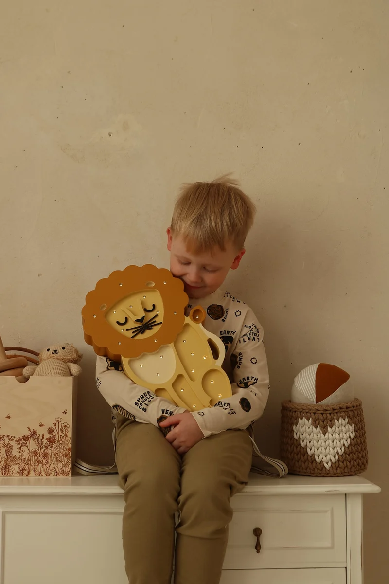 Little Lights Lion Night Light | African Yellow