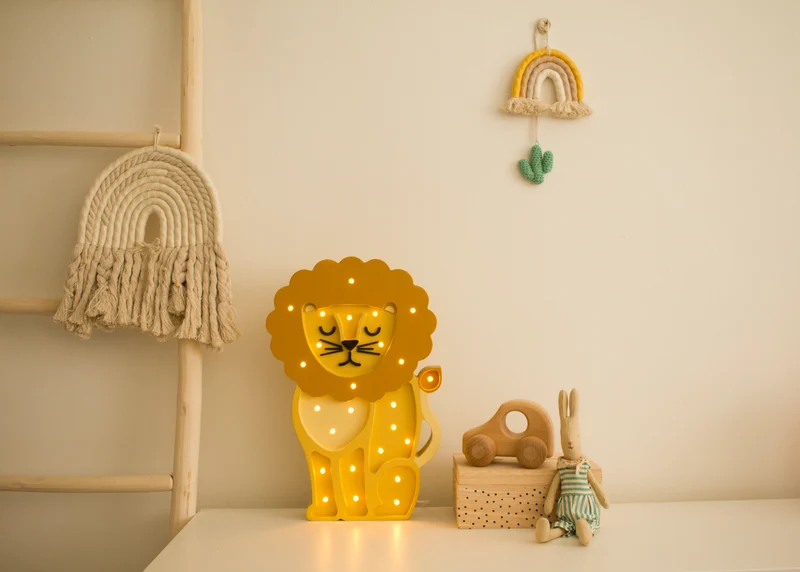 Little Lights Lion Night Light | African Yellow