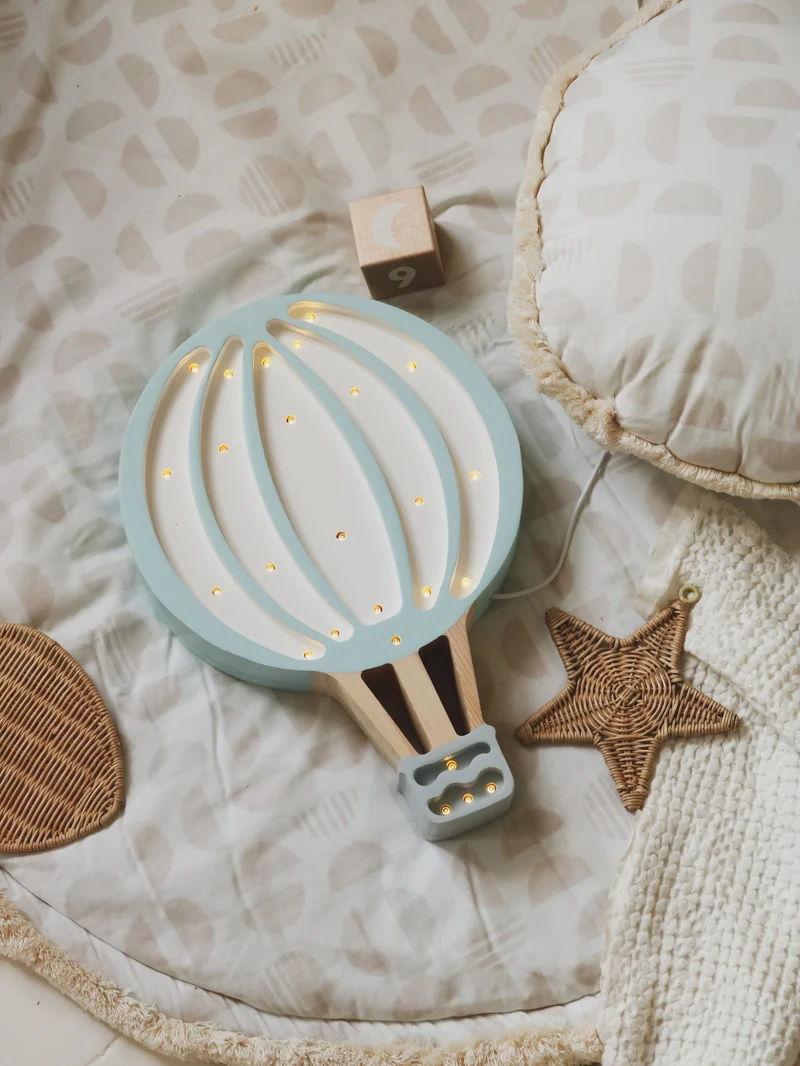 Little Lights Hot Air Balloon Night Light | Blue Sky