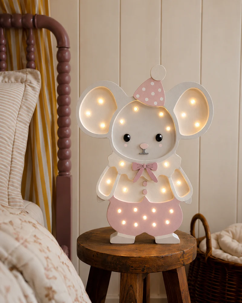 Little Lights Rose the Mouse | Dusty Pink