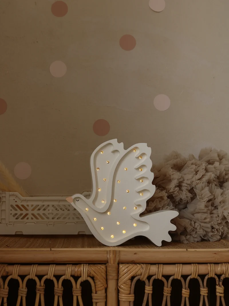 Little Lights Dove Night Light | White