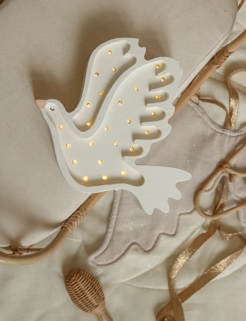 Little Lights Dove Night Light | White