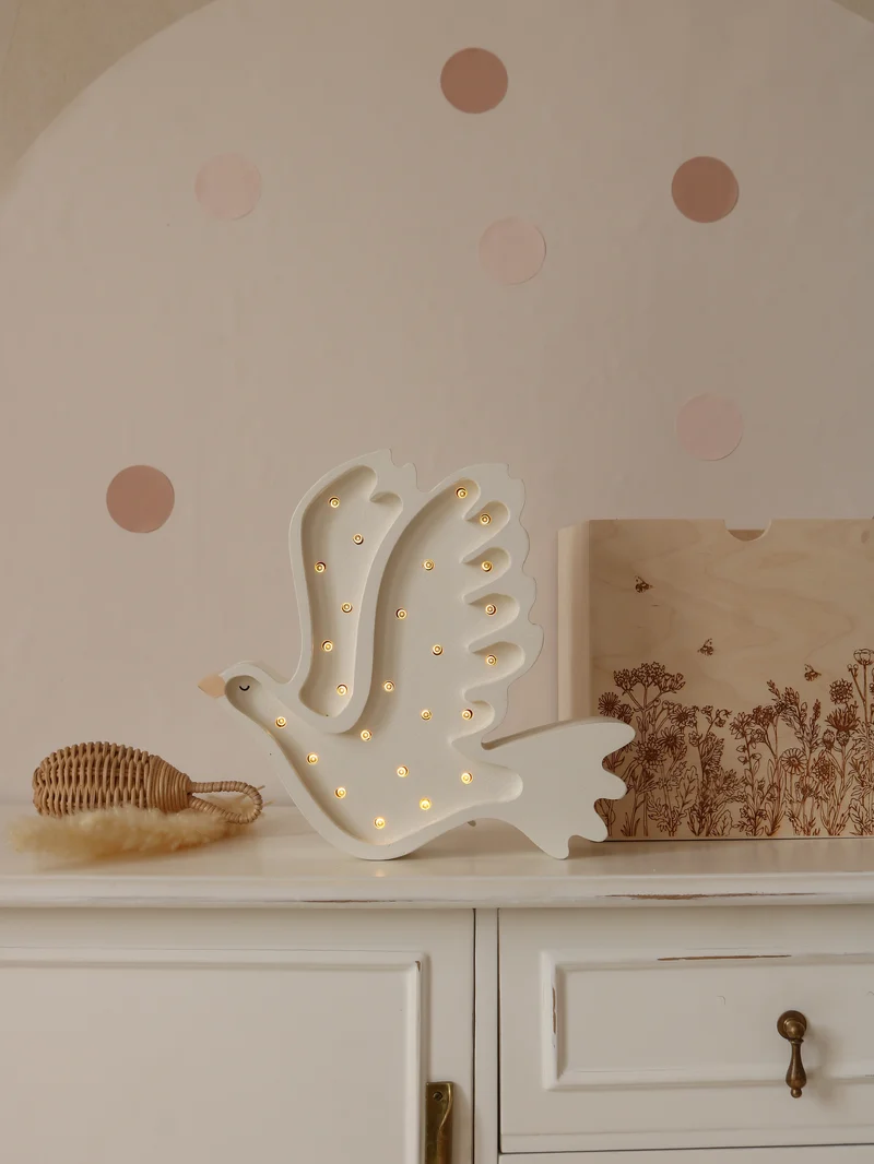 Little Lights Dove Night Light | White