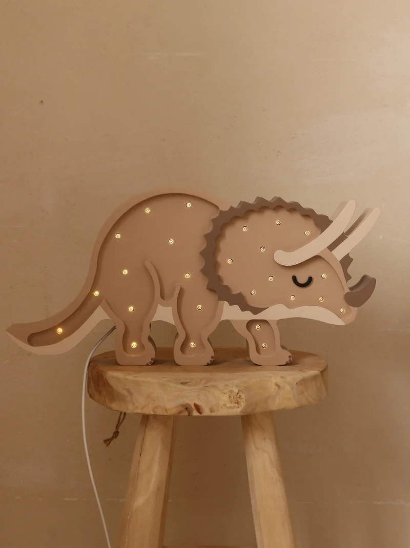 Little Lights Dino Triceratops Night Light | Paleo Sand