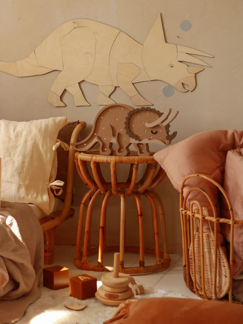 Little Lights Dino Triceratops Night Light | Paleo Sand