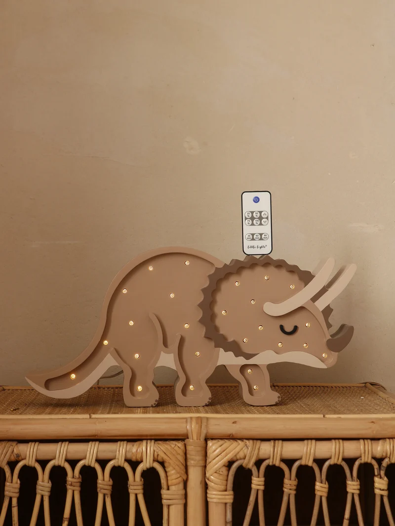 Little Lights Dino Triceratops Night Light | Paleo Sand