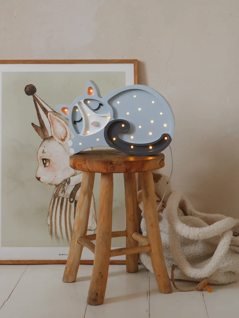 Little Lights Cat Night Light | Gray