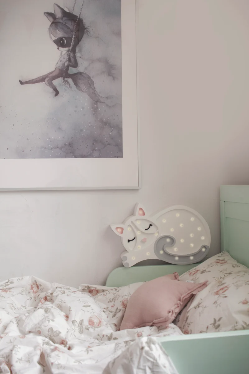 Little Lights Cat Night Light | White