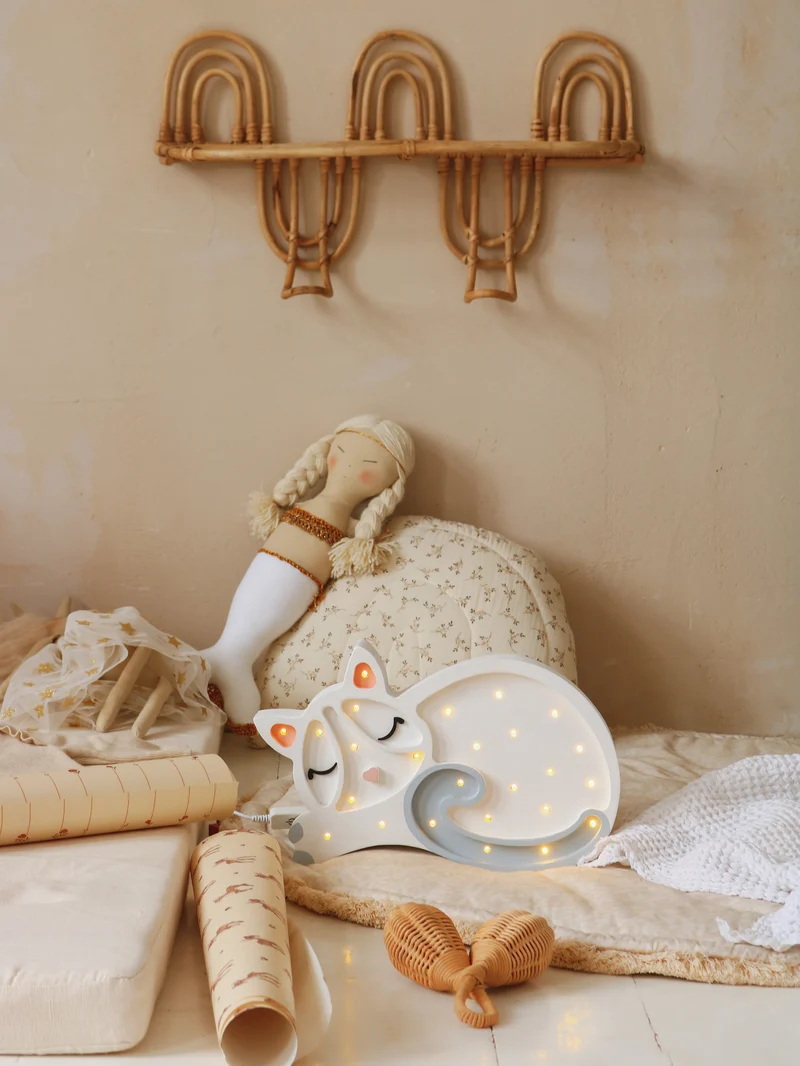 Little Lights Cat Night Light | White