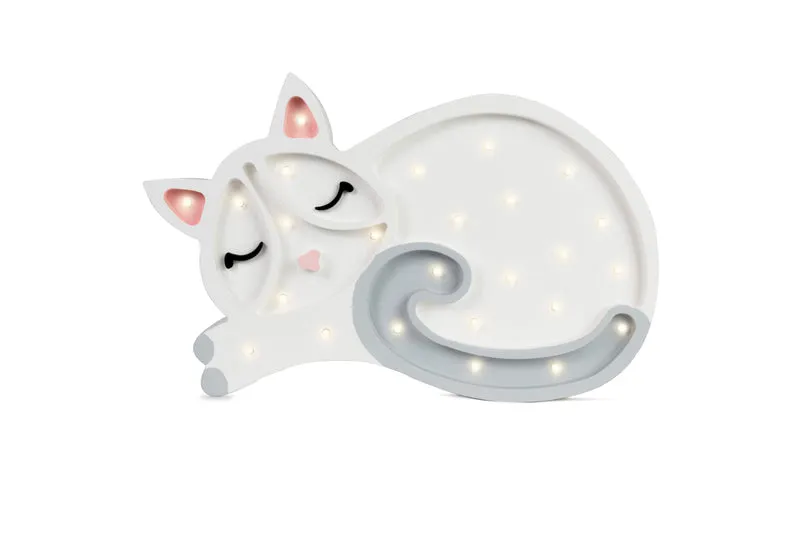 Little Lights Cat Night Light | White