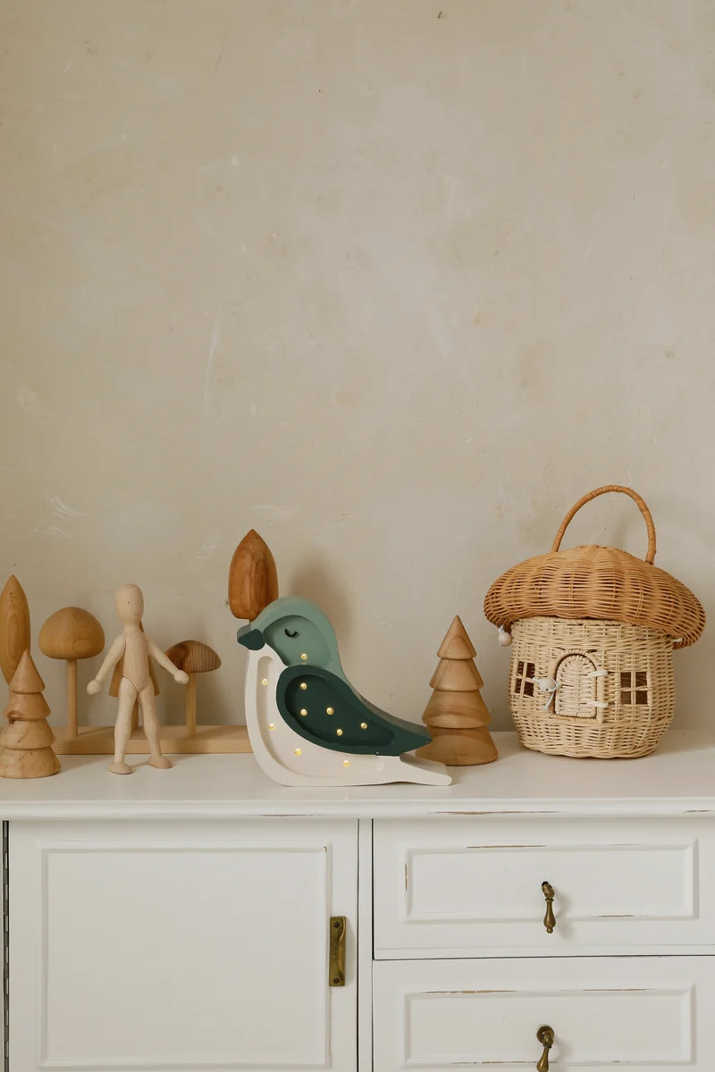 Little Lights Bird Mini Night Light | Pistachio Cream