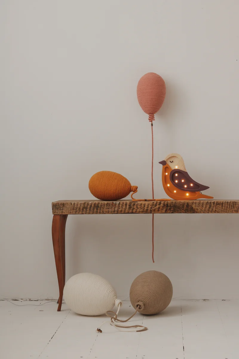 Little Lights Bird Mini Night Light | Maroon