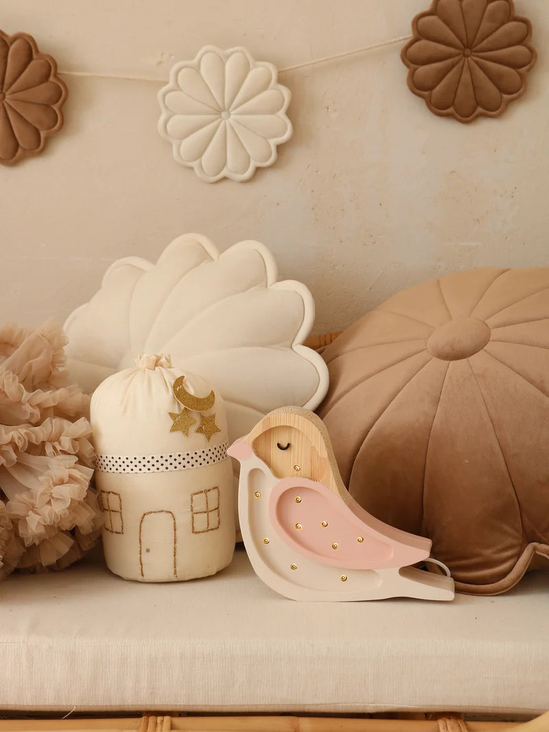 Little Lights Bird Mini Night Light | Strawberry Cream