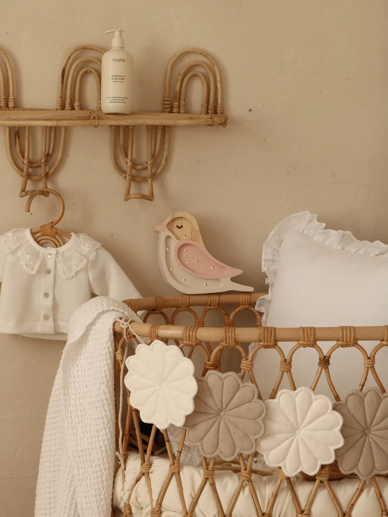 Little Lights Bird Mini Night Light | Strawberry Cream