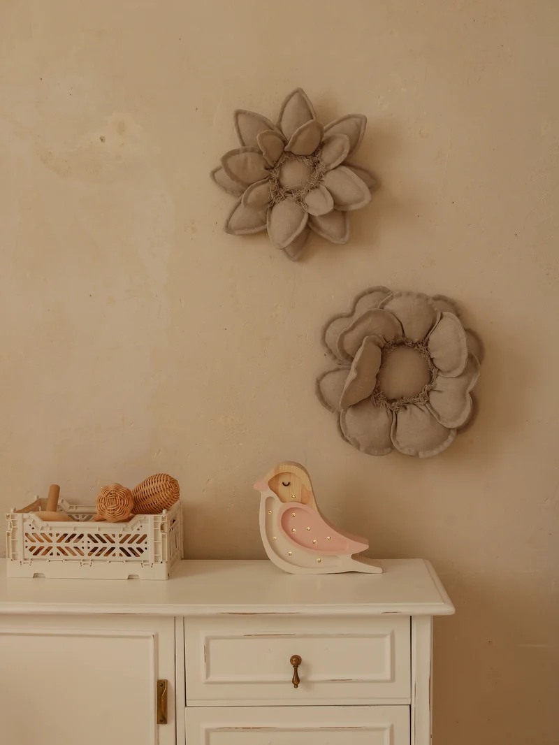 Little Lights Bird Mini Night Light | Strawberry Cream