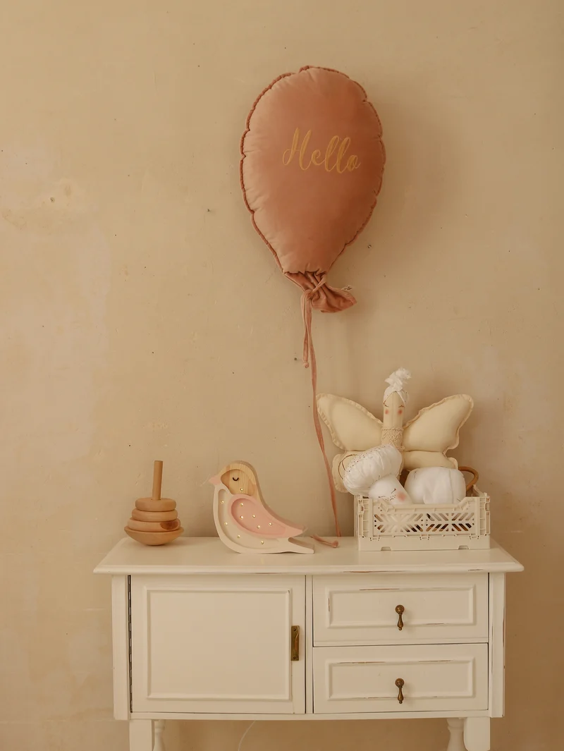 Little Lights Bird Mini Night Light | Strawberry Cream