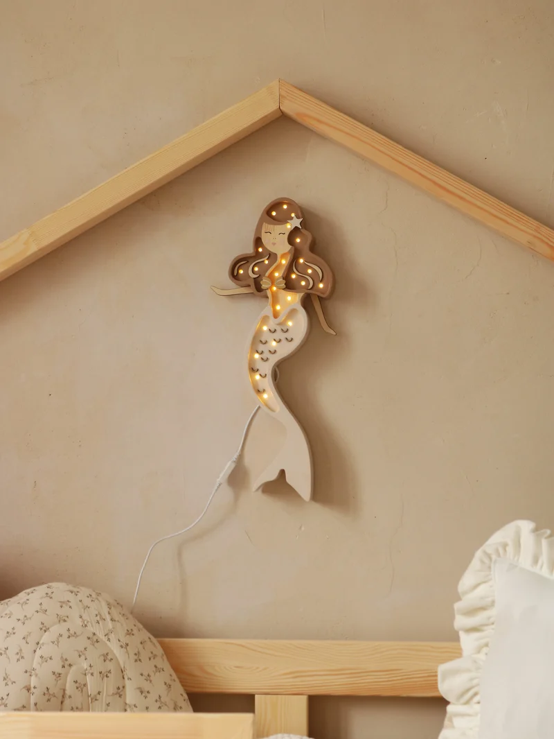 Little Lights Mermaid Night Light | Coffee