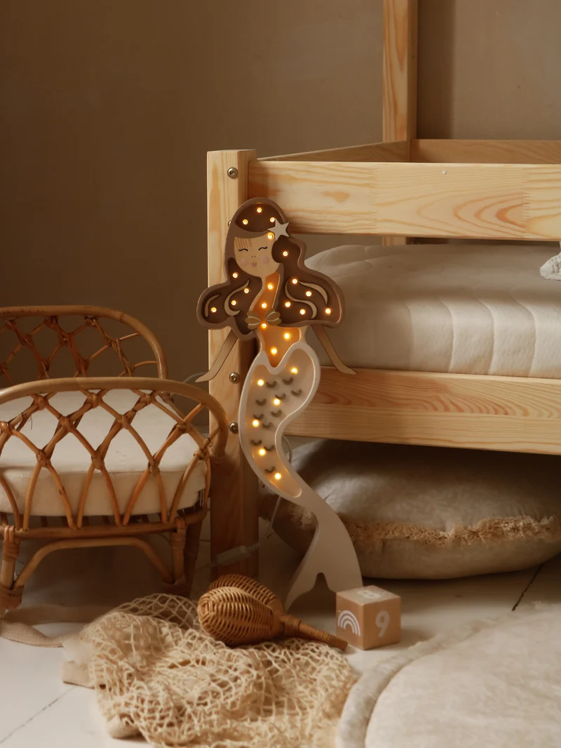 Little Lights Mermaid Night Light | Coffee