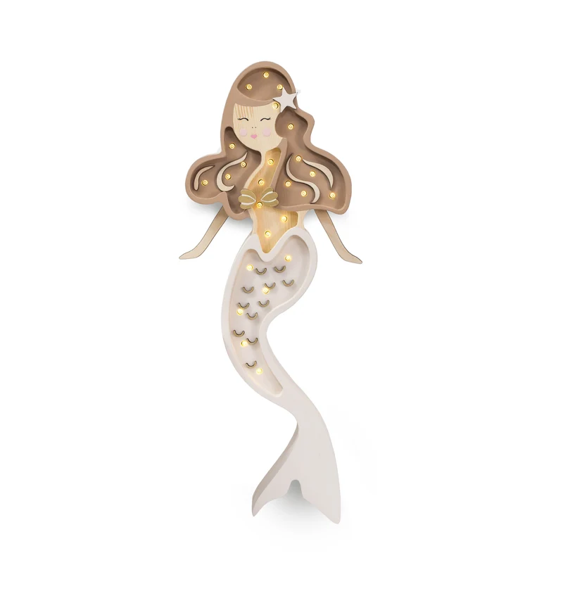 Little Lights Mermaid Night Light | Coffee