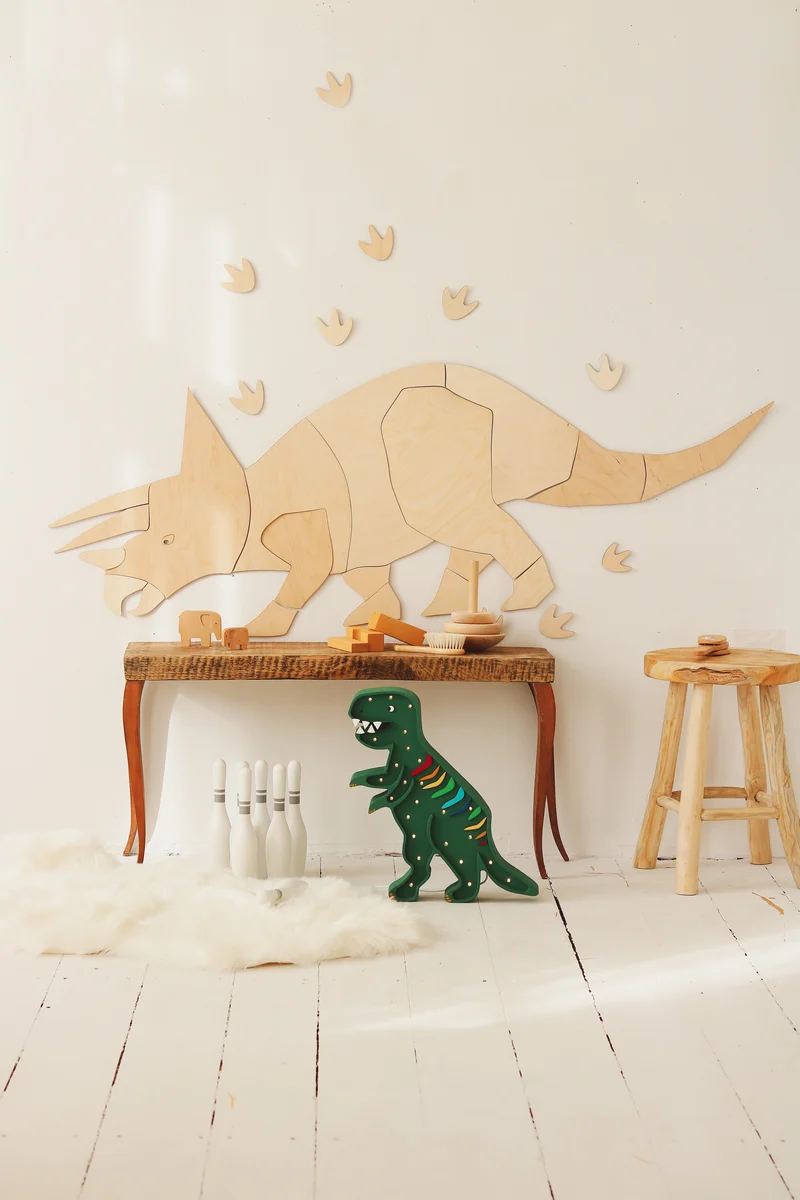 Little Lights Dino T.Rex Night Light | Rainbow Green