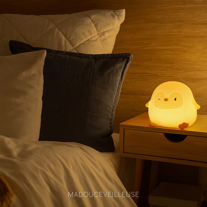 Veilleuse pingouin rechargeable - PingoRise