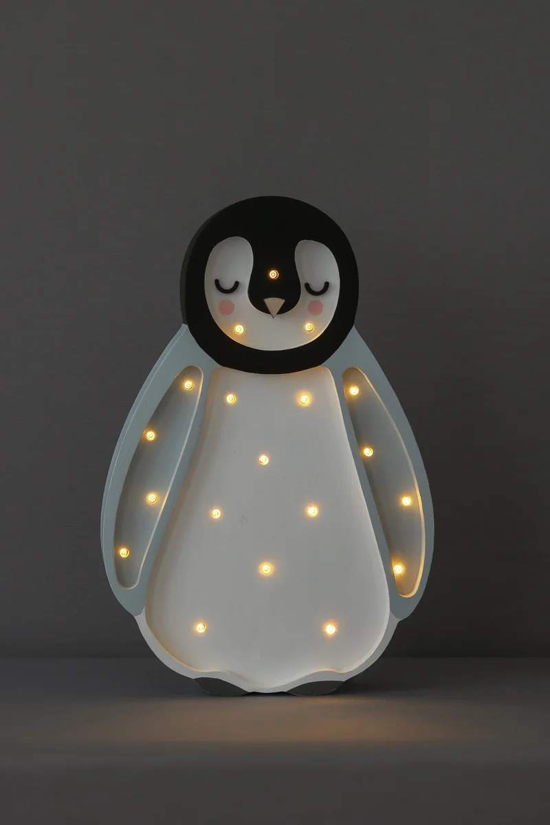 Little Lights Penguin Night Light | Light Gray