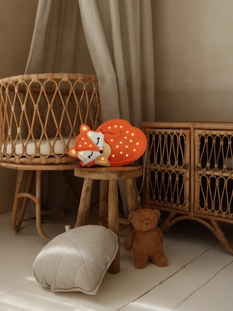 Little Lights Fox Lamp Night Light | Orange Wild