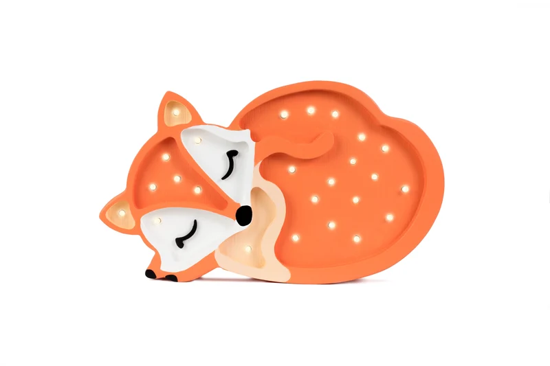 Little Lights Fox Lamp Night Light | Orange Wild