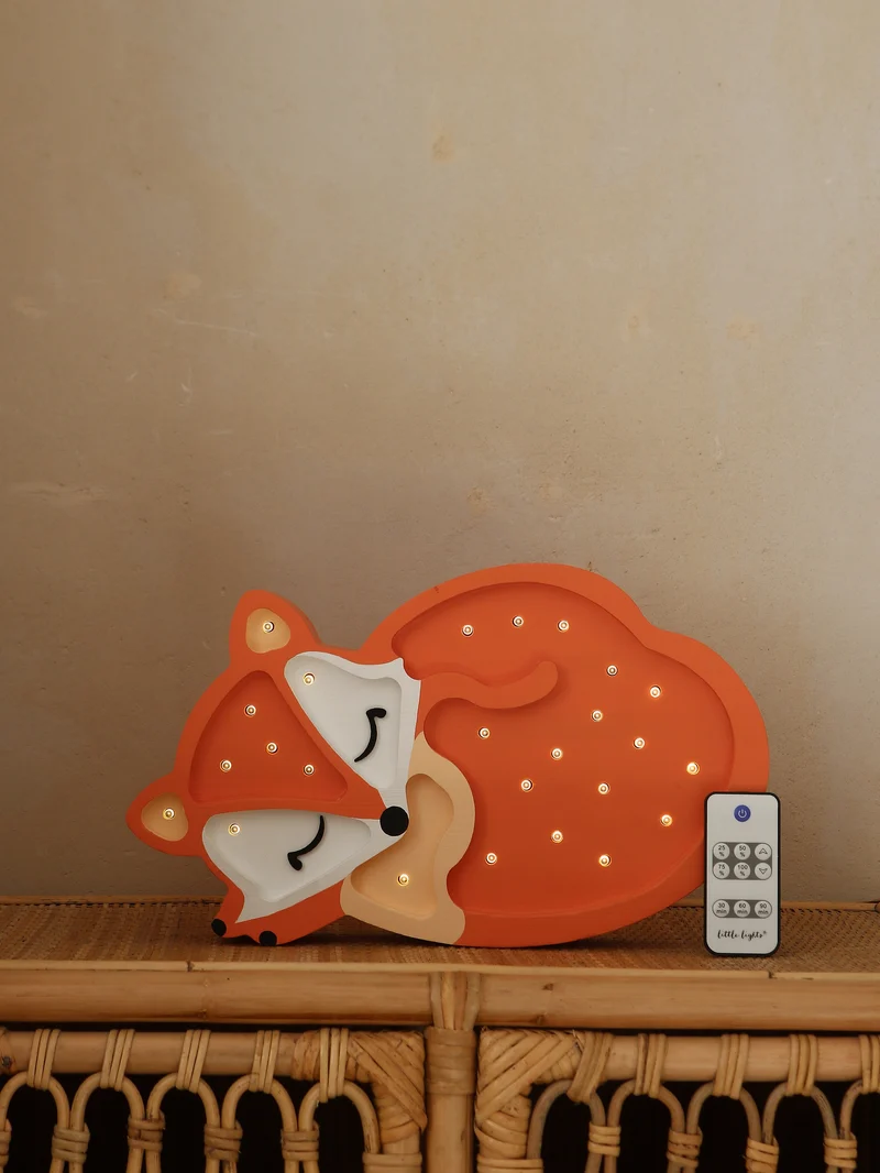 Little Lights Fox Lamp Night Light | Orange Wild
