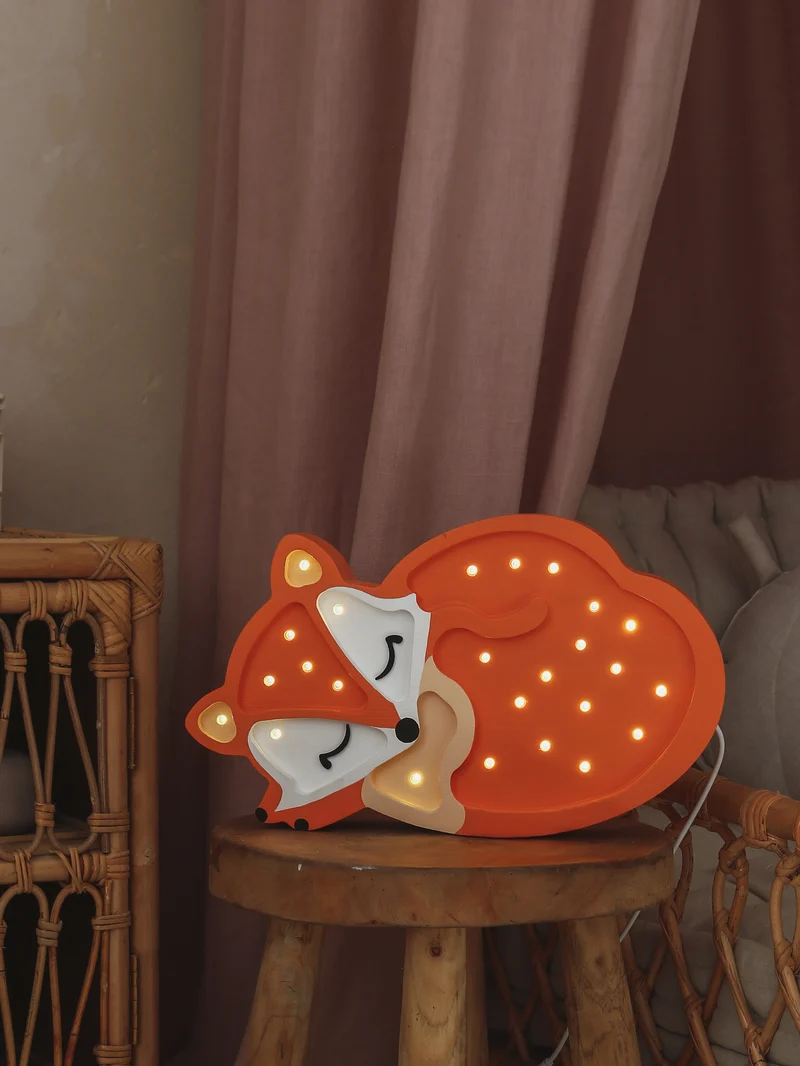 Little Lights Fox Lamp Night Light | Orange Wild