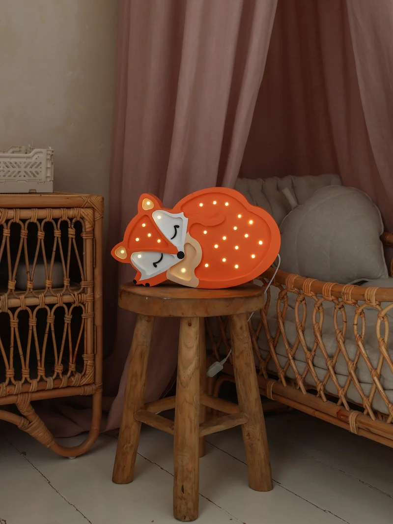 Little Lights Fox Lamp Night Light | Orange Wild