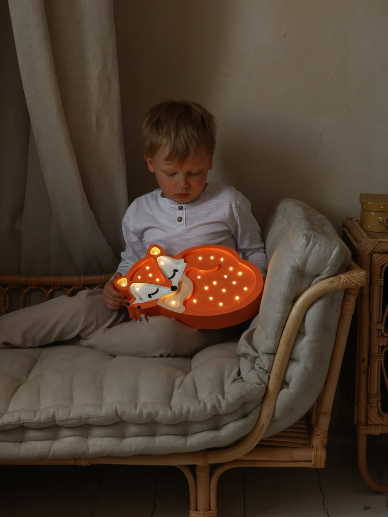 Little Lights Fox Lamp Night Light | Orange Wild