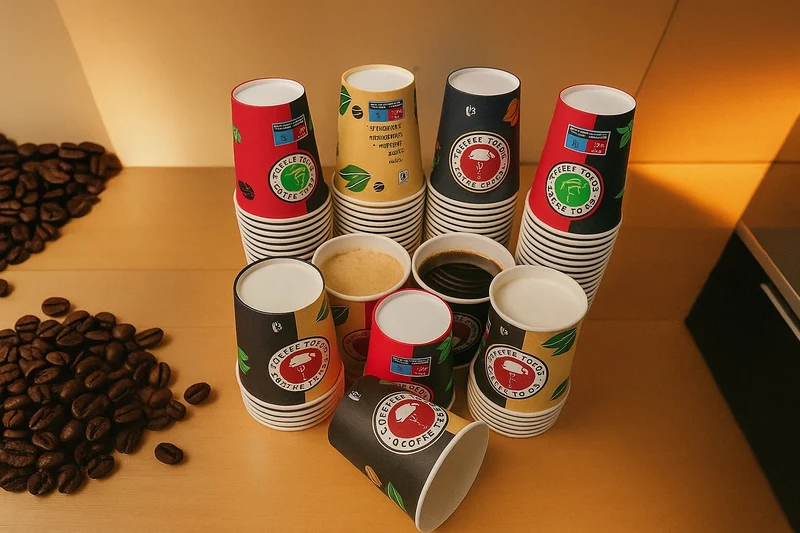 Pappbecher 200ml 8oz Kaffee To Go Becher Einweg Coffee Cup Heißgetränke Becher